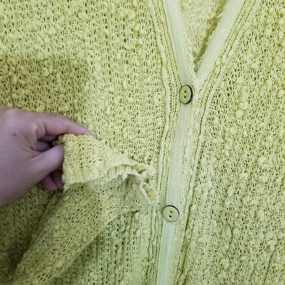 Free People Yellow Long Cardigan - Picture 7 of 9
